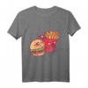 Funny Fast Food - Burger und Pommes T-Shirt für Fans von Junk Food und humorvoller Mode