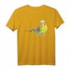 Wellensittich Grün Aquarell Vogel T-Shirt  Buntes Vogelmotiv für Vogelliebhaber, Vogelzüchter & als Geschenk zum Geburtstag oder Weihnachten