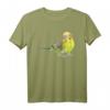 Wellensittich Grün Aquarell Vogel T-Shirt  Buntes Vogelmotiv für Vogelliebhaber, Vogelzüchter & als Geschenk zum Geburtstag oder Weihnachten