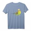 Wellensittich Grün Aquarell Vogel T-Shirt  Buntes Vogelmotiv für Vogelliebhaber, Vogelzüchter & als Geschenk zum Geburtstag oder Weihnachten