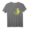 Wellensittich Grün Aquarell Vogel T-Shirt  Buntes Vogelmotiv für Vogelliebhaber, Vogelzüchter & als Geschenk zum Geburtstag oder Weihnachten