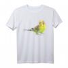 Wellensittich Grün Aquarell Vogel T-Shirt  Buntes Vogelmotiv für Vogelliebhaber, Vogelzüchter & als Geschenk zum Geburtstag oder Weihnachten