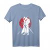 Retro Samurai Krieger T-Shirt mit Schwert - Japanisches Ninja Design für Samurai und Japan Fans, perfekt als Geschenk zu Geburtstag und Weihnachten