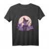 Schaurig süße Hexen Katzen Halloween T-Shirt - Lustiges Mode-Design für Halloween Partys und Katzenliebhaber