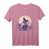 Schaurig süße Hexen Katzen Halloween T-Shirt - Lustiges Mode-Design für Halloween Partys und Katzenliebhaber
