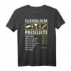 Fliesenleger Preisliste Stundenlohn T-Shirt mit Werkzeugmotiven  Lustiges Handwerker Design für Bodenleger und Bauarbeiter
