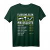 Fliesenleger Preisliste Stundenlohn T-Shirt mit Werkzeugmotiven  Lustiges Handwerker Design für Bodenleger und Bauarbeiter