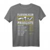 Fliesenleger Preisliste Stundenlohn T-Shirt mit Werkzeugmotiven  Lustiges Handwerker Design für Bodenleger und Bauarbeiter