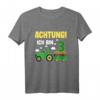 Kinder T-Shirt zum 3. Geburtstag mit Traktor Motiv - Achtung! Ich bin schon 3 Jahre & perfektes Geschenk für kleine Traktorfahrer