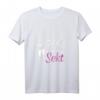 Damen Sekt T-Shirt - Lustiges Spruchshirt mit V-Ausschnitt für Geburtstage, Junggesellenabschiede & Sektliebhaberinnen