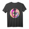 Weltraum UFO T-Shirt mit Außerirdischem Raumschiff - Buntes Alien Design für Geek und Nerds, klassisch geschnitten