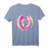 Weltraum UFO T-Shirt mit Außerirdischem Raumschiff - Buntes Alien Design für Geek und Nerds, klassisch geschnitten
