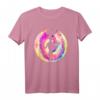 Weltraum UFO T-Shirt mit Außerirdischem Raumschiff - Buntes Alien Design für Geek und Nerds, klassisch geschnitten