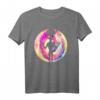 Weltraum UFO T-Shirt mit Außerirdischem Raumschiff - Buntes Alien Design für Geek und Nerds, klassisch geschnitten