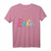 Kinder Barbie T-Shirt für Mädchen  Offizielles Logo, viele Größen & Farben, Bequemer Rundhals-Schnitt