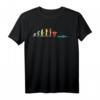 Retro Schwimmen Evolution Geschenk für Schwimmer - Vintage Wassersport T-Shirt mit lustigem Design