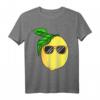 Zitrone Sonnenbrille Sommer Zitrus Frucht T-Shirt für Damen, Herren & Kinder  Lustiges Fruchtmotiv für Sommer, Garten & Fasching