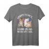 Sorry I Can't I Have Plans with My Cat - Lustiges Katzen T-Shirt für Katzenliebhaber, perfekte Geschenkidee für Cat Lovers, Damen und Herren