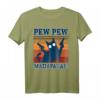Pew Pew Madafakas Katze Pistole T-Shirt - Lustiges Crazy Cat Design für Katzenliebhaber, Freunde & Familie, perfekt als Geschenk zu Geburtstag, Weihnachten, Mutter- & Vatertag
