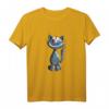 Lachende Katze Katzenmotiv T-Shirt - Lustiges Comic Design für Katzenliebhaber, Kinder, Damen & Herren, Geschenkidee für Katzenfans
