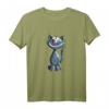Lachende Katze Katzenmotiv T-Shirt - Lustiges Comic Design für Katzenliebhaber, Kinder, Damen & Herren, Geschenkidee für Katzenfans