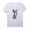 Lachende Katze Katzenmotiv T-Shirt - Lustiges Comic Design für Katzenliebhaber, Kinder, Damen & Herren, Geschenkidee für Katzenfans