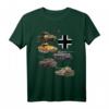 Deutsche Panzer WW2 T-Shirt mit V Panther, Jagdpanther, Tiger 1 & Tiger 2  Perfekt für Militaria- und Geschichtsenthusiasten