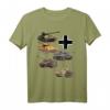 Deutsche Panzer WW2 T-Shirt mit V Panther, Jagdpanther, Tiger 1 & Tiger 2  Perfekt für Militaria- und Geschichtsenthusiasten