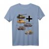 Deutsche Panzer WW2 T-Shirt mit V Panther, Jagdpanther, Tiger 1 & Tiger 2  Perfekt für Militaria- und Geschichtsenthusiasten