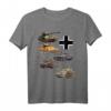 Deutsche Panzer WW2 T-Shirt mit V Panther, Jagdpanther, Tiger 1 & Tiger 2  Perfekt für Militaria- und Geschichtsenthusiasten