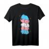 Kawaii Axolotl T-Shirt mit Transgender Pride Flag & LGBTQ+ Design  Süßes Queeres Kawaii Kleidungsstück für Pride & LGBT Community