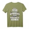 PETER Lustiges T-Shirt mit Spruch und Handwerker-Motiv  Personalisiertes Geschenk zum Geburtstag, Namenstag oder für Herren, Jungen und Kinder