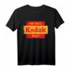 Vintage 'We Sell Kodak Film' Retro Fotografie T-Shirt mit klassischem Schnitt & doppelter Nähte