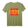 Vintage 'We Sell Kodak Film' Retro Fotografie T-Shirt mit klassischem Schnitt & doppelter Nähte