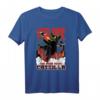 Catzilla Japanische Katze T-Shirt  Lustiges Sonnenuntergang Design für Katzenliebhaber, Katzenmama & Katzenpapa, ideales Geschenk zu Weihnachten & Geburtstag