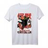 Catzilla Japanische Katze T-Shirt  Lustiges Sonnenuntergang Design für Katzenliebhaber, Katzenmama & Katzenpapa, ideales Geschenk zu Weihnachten & Geburtstag