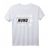 Der mit dem Hund geht - Witziges Herrchen Hundebesitzer T-Shirt als Geschenk zum Geburtstag & Weihnachten für Hundeliebhaber
