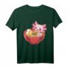 Kawaii Anime T-Shirt mit Axolotl und Ramen - Niedliches Japanisches Essen und Meerestiere Design für Anime- und Manga-Fans