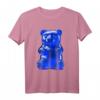Blauer Gummibär T-Shirt  Bären Liebhaber Design in bunten Farben, perfekt für Süßigkeitenfans und Gummibären Enthusiasten