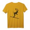 Herren Skihirsch Ski T-Shirt (Vintage Schwarz) - Lustiges Wintersport-Design für Skifahrer, Après-Ski & Geschenke