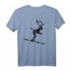 Herren Skihirsch Ski T-Shirt (Vintage Schwarz) - Lustiges Wintersport-Design für Skifahrer, Après-Ski & Geschenke