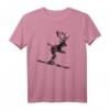 Herren Skihirsch Ski T-Shirt (Vintage Schwarz) - Lustiges Wintersport-Design für Skifahrer, Après-Ski & Geschenke