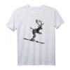 Herren Skihirsch Ski T-Shirt (Vintage Schwarz) - Lustiges Wintersport-Design für Skifahrer, Après-Ski & Geschenke