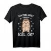 Ich mag halt Igel Kinder Damen Mädchen T-Shirt - Lustiges Tiermotiv Geschenk für Igel-Liebhaber zu Weihnachten & Geburtstag