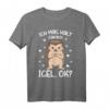 Ich mag halt Igel Kinder Damen Mädchen T-Shirt - Lustiges Tiermotiv Geschenk für Igel-Liebhaber zu Weihnachten & Geburtstag