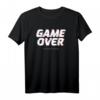 Game Over Continue Yes No Gaming T-Shirt für PS5, Retro Zocker, Nerds & Gamer - Perfektes Geschenk für Home Office & Lockdown Fans