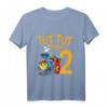 Kinder 2. Geburtstag Eisenbahn Zug T-Shirt - Lustiges Geschenk für Zweijährige Jungen und Mädchen mit Lokomotiv-Design