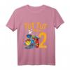 Kinder 2. Geburtstag Eisenbahn Zug T-Shirt - Lustiges Geschenk für Zweijährige Jungen und Mädchen mit Lokomotiv-Design