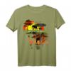 Kenya Afrika Safari Sonnenuntergang T-Shirt mit Wildtieren - Natur, Dschungel & Berge Design für Safari-Liebhaber