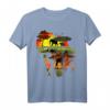 Kenya Afrika Safari Sonnenuntergang T-Shirt mit Wildtieren - Natur, Dschungel & Berge Design für Safari-Liebhaber